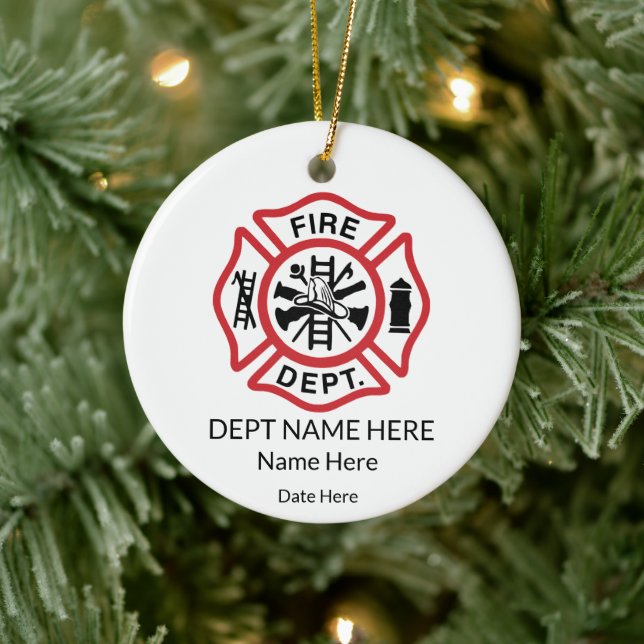 Maltesische Feuerwehr Keramik Ornament (Baum)