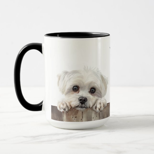 Maltesische Hunde-Tasse Tasse (Links)