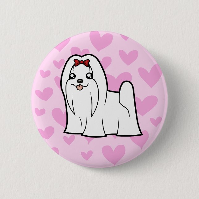 Maltesische Liebe (ausschnitt) Button (Vorderseite)