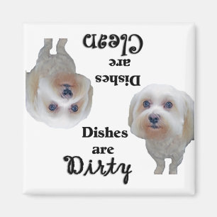 Maltesische Liebhaber Geschirrspülmaschine Magnet