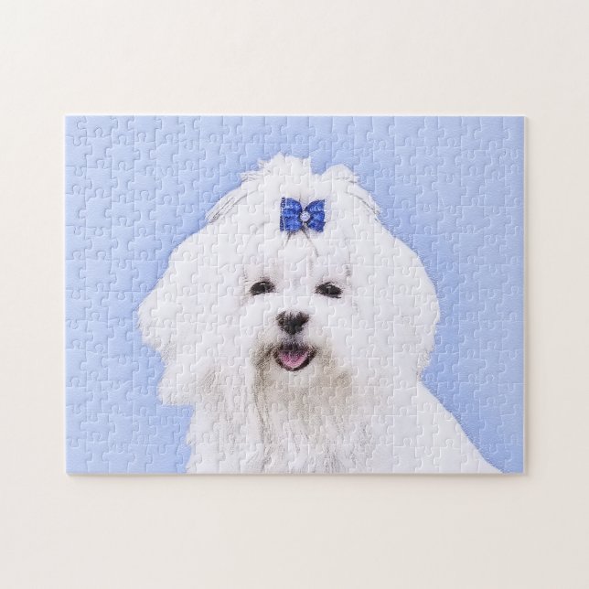 Maltesische Malerei - Niedliche Hundekunst (Horizontal)