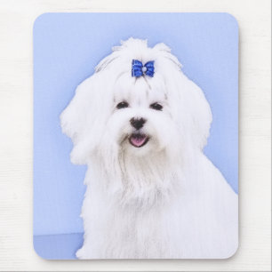 Maltesische Malerei - Niedliche Hundekunst Mousepad