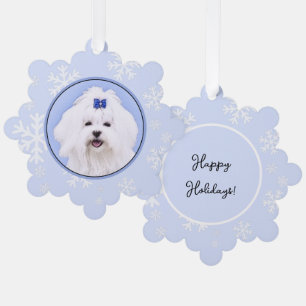 Maltesische Malerei - Niedliche Originalkunst des  Ornament Karte