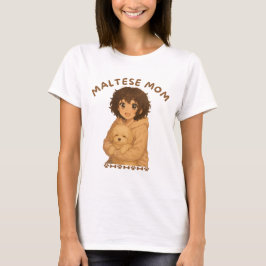 Maltesische Mama Anime Style T-Shirt