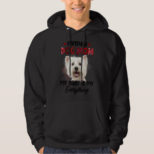 Maltesische Mama Stolz Hund je mein Baby ist mein Hoodie
