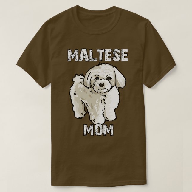 maltesische Mama T-Shirt (Design vorne)