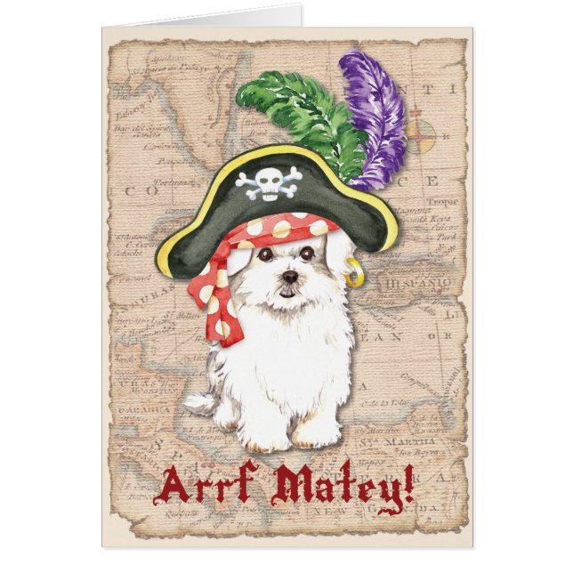 Maltesische Piratenkarte (Vorne)