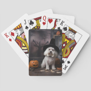 Maltesische Pumpkins Halloween Beängstigend Spielkarten