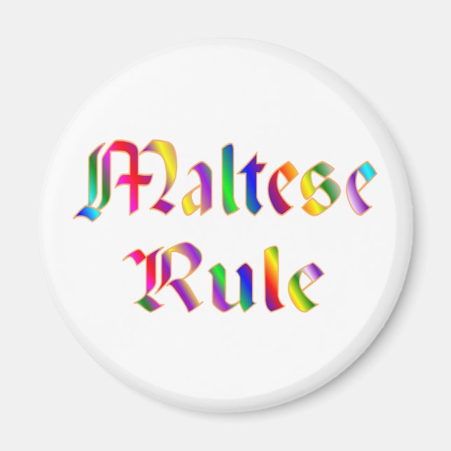 MALTESISCHE REGEL MAGNET (Vorne)