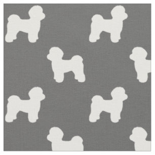 Maltesische Silhouetten der Hunde Stoff