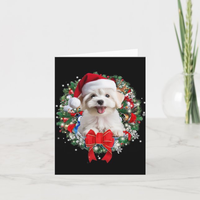Maltesische Weihnachtskleider-Dekoration Xmas Paja Karte (Vorderseite)