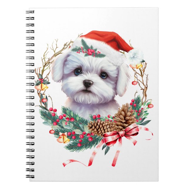 Maltesische Welpenweihe, maltesischer Hund Notizblock (Vorderseite)