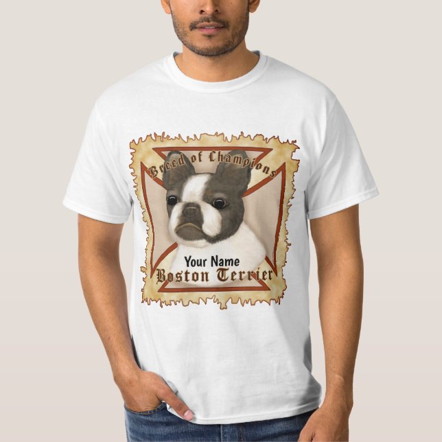 Maltesischer Cross Boston Terrier T - Shirt (Vorderseite)
