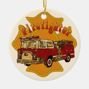 Maltesischer Feuerwehrmann Keramik Ornament