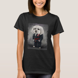 Maltesischer Hund Judo Karate Master in Black Judo T-Shirt
