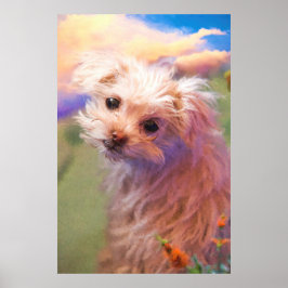 Maltesischer Rescue Welpe Tag 1 "THE WEE ONE" Poster