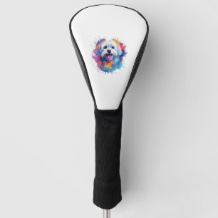 Maltesischer Splash Art Hund T - Shirt Classic T- Golf Headcover