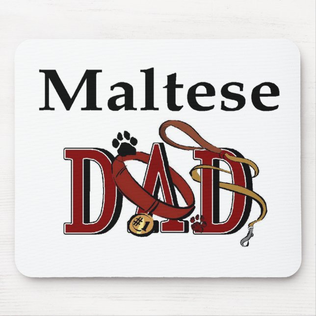 Maltesischer Vater Gifts Mousepad (Vorne)