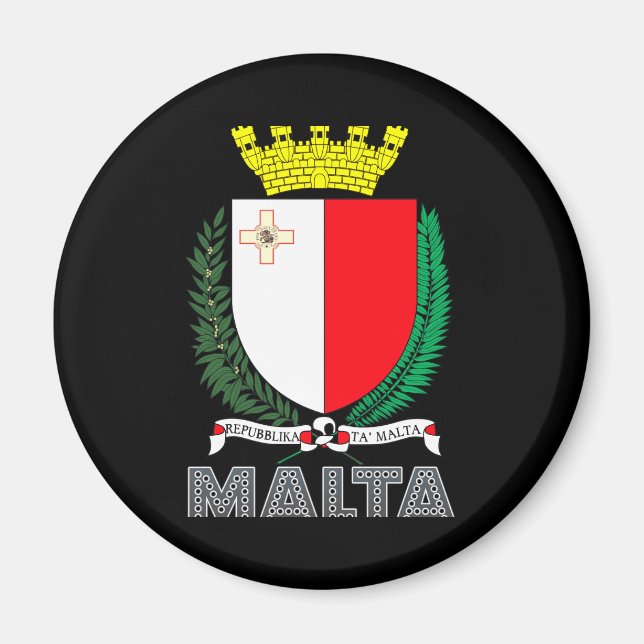 Maltesisches Emblem Magnet (Vorne)