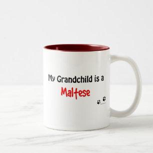 Maltesisches Enkelkind Zweifarbige Tasse