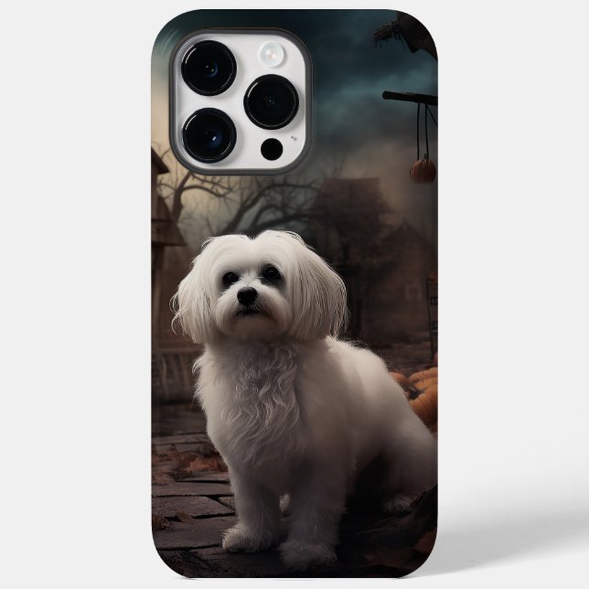 Maltesisches Halloween Beängstigend Case-Mate iPhone 14 Pro Max Hülle (Rückseite)