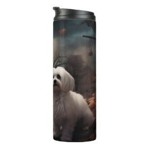 Maltesisches Halloween Gruselig Thermosbecher