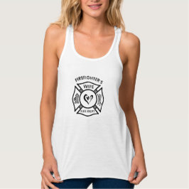 Maltesisches Logo für die Ehefrau eines Feuerwehrm Tank Top