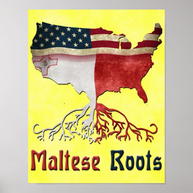 Maltesisches Poster drucken (Vorne)