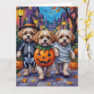 Malti Tzu beim Trick-or-Treat in Halloween-Kostüme Karte