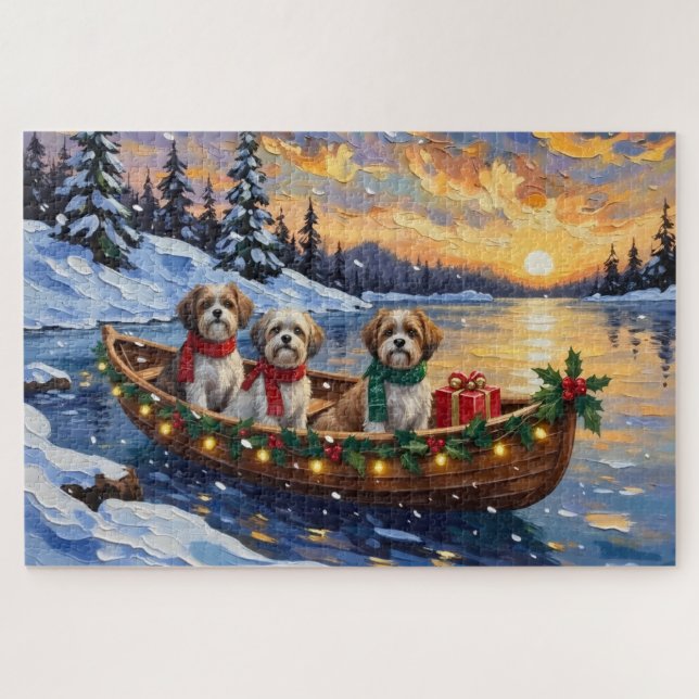 Malti Tzu Christmas Boat Holiday (Horizontal)