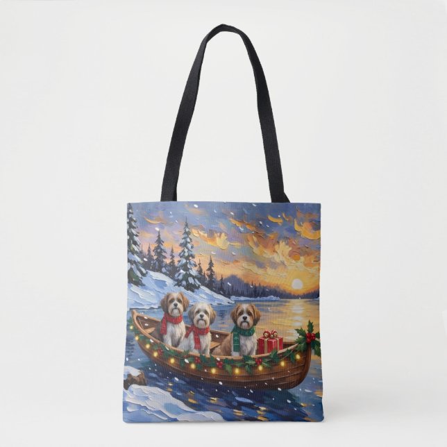 Malti Tzu Christmas Boat Holiday Tasche (Vorderseite)