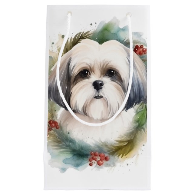 Malti Tzu Christmas Wreath Festivals Kleine Geschenktüte (Vorderseite)