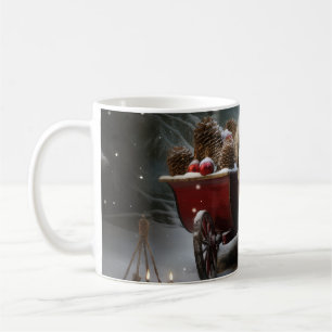 Malti zum Schlitten-Weihnachtsdekor  Kaffeetasse
