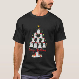 Maltipoo Dog Xmas Lights Santa Maltipoo T-Shirt