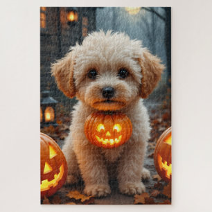 Maltipoo-Gemütliches-Halloween-Porträt-Kunst