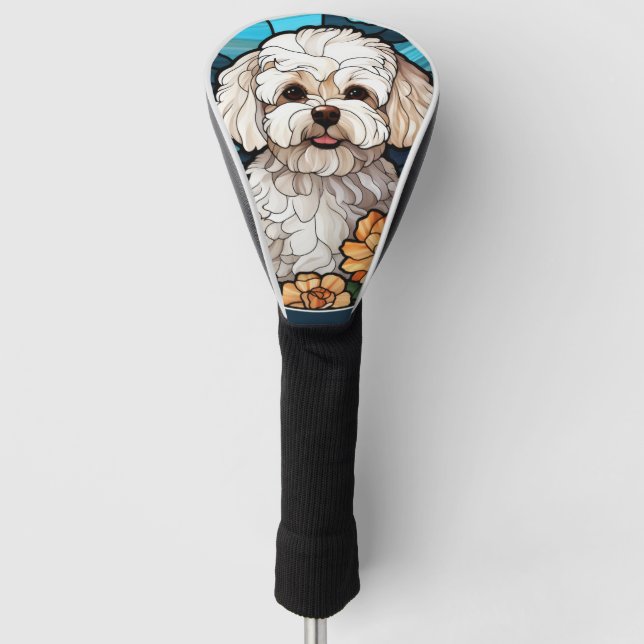Maltipoo Golf Headcover (Vorderseite)