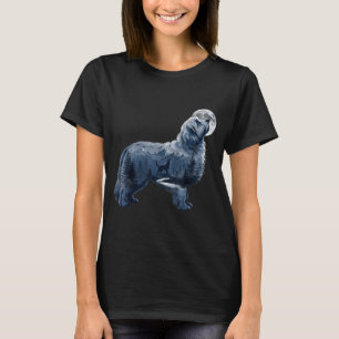 Maltipoo heulender Mond Hunde Liebhaber Bergwald T-Shirt