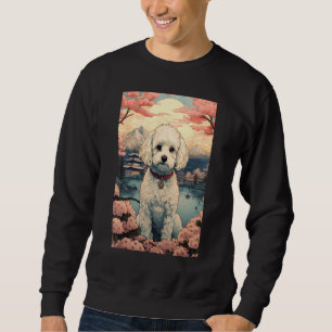 Maltipoo-Hund Ästhetik Japanische Ukiyo e 4 Sweatshirt