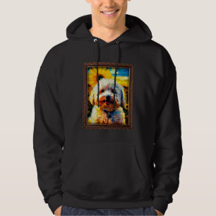 Maltipoo-Malerei Sonnenblume Blume Mutter Frauen F Hoodie