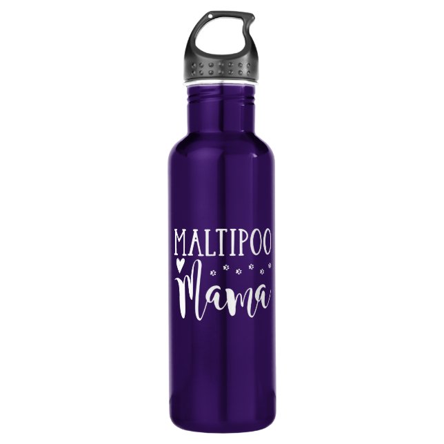 Maltipoo Mama - Niedlicher Hund Lover Edelstahlflasche (Vorderseite)