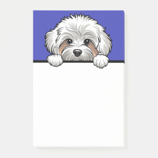 Maltipoo Niedlich Peeking Dog Lover Geschenkartike Post-it Klebezettel