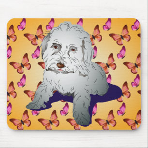 Maltipoo niedlicher Welpe auf Mousepad