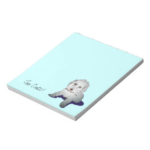 Maltipoo niedlicher Welpe Notizblock