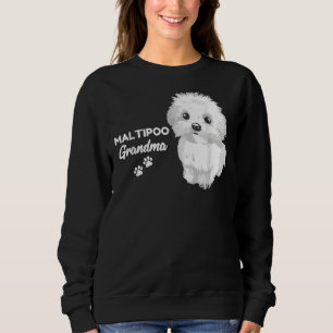 Maltipoo Oma Animals Design für maltesisches Poodl Sweatshirt