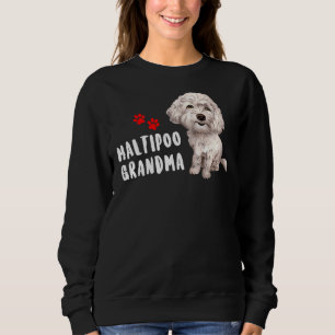 Maltipoo Oma Design perfekt für maltesisches Poodl Sweatshirt