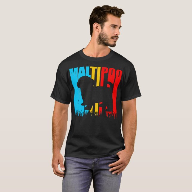 Maltipoo Pets Liebhaber-Geschenk T-Shirt (Vorne ganz)