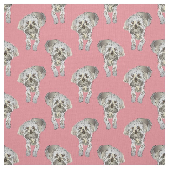 Maltipoo Puppy Pattern Stoff (Muster)