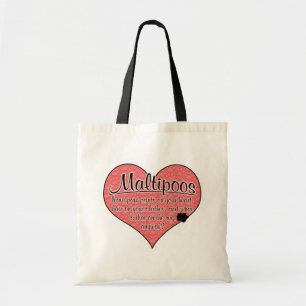 Maltipoo Tatze druckt Hunde Humor Tragetasche
