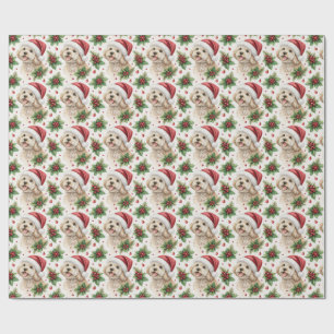 Maltipoo-Weihnachtspapier Geschenkpapier