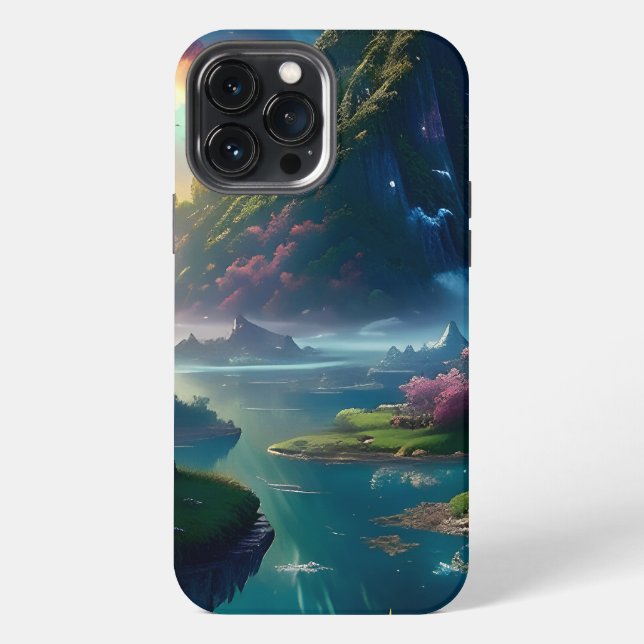 Malungsame Landschaft Vier iPhone 13 Pro Max Hülle (Rückseite)